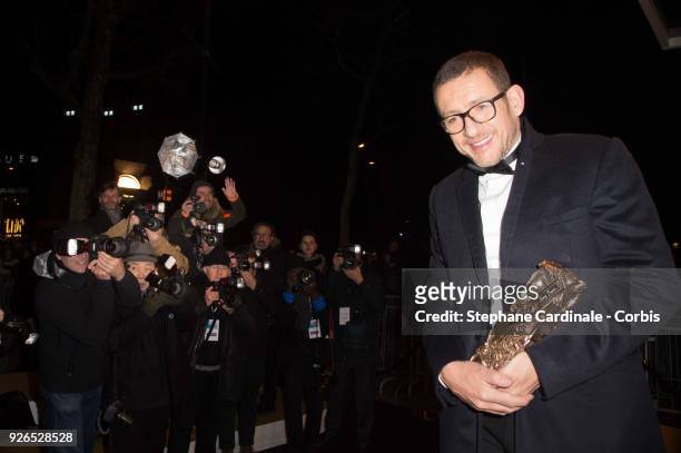 Dany Boon attends the Cesar ceremony dinner at Le Fouquet's on March 2, 2018 in Paris, France.