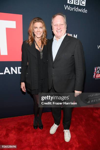 Diane Urbanski and Douglas Urbanski attends the Great British Film Reception honoring the British nominees of The 90th Annual Academy Awards on March...