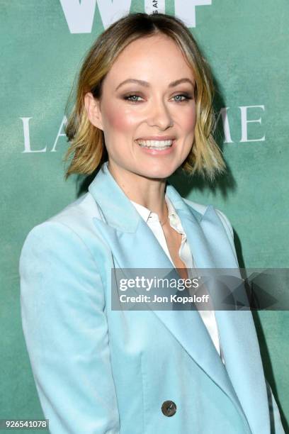 Olivia Wilde attends the 11th annual celebration of the 2018 female Oscar nominees presented by Women in Film at Crustacean on March 2, 2018 in...