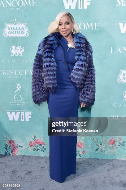 Mary J. Blige attends Women In Film Pre-Oscar Cocktail Party presented by Max Mara and Lancome with additional support from Crustacean Beverly Hills,...