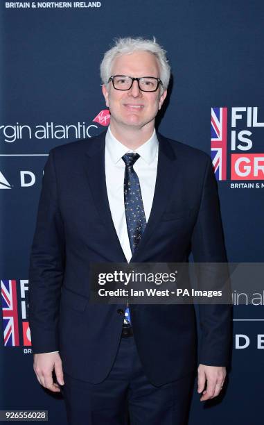 Ben Morris arrives for the Film is GREAT Reception in honour of the British nominees for the 90th Academy Awards hosted by HM Consul General Mike...