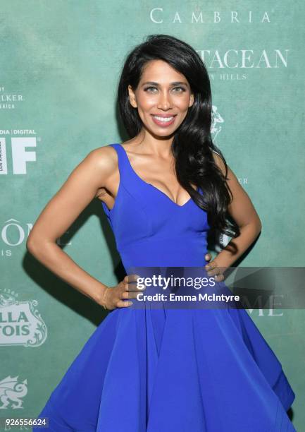 Fagun Thakrar attends Women In Film Pre-Oscar Cocktail Party presented by Max Mara and Lancome with additional support from Crustacean Beverly Hills,...