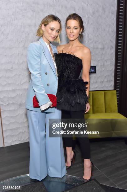 Olivia Wilde and Kate Beckinsale attend Women In Film Pre-Oscar Cocktail Party presented by Max Mara and Lancome with additional support from...