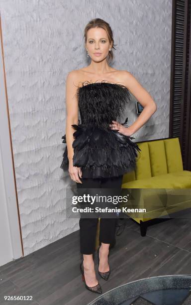 Kate Beckinsale attends Women In Film Pre-Oscar Cocktail Party presented by Max Mara and Lancome with additional support from Crustacean Beverly...