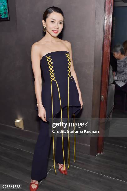 Yvonne Ching attends Women In Film Pre-Oscar Cocktail Party presented by Max Mara and Lancome with additional support from Crustacean Beverly Hills,...