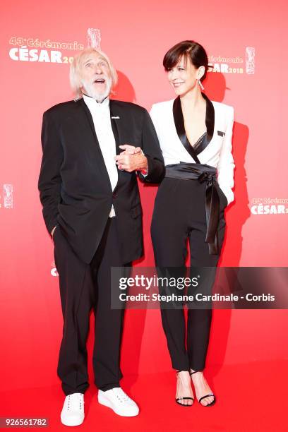 Pierre Richard and Sophie Marceau during the Cesar Film Awards at Salle Pleyel on March 2, 2018 in Paris, France.