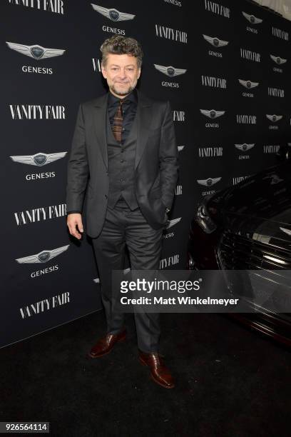 Andy Serkis attends the Vanity Fair and Genesis along with 20th Century Fox and Fox Searchlight Pictures celebration of their nominated films on...