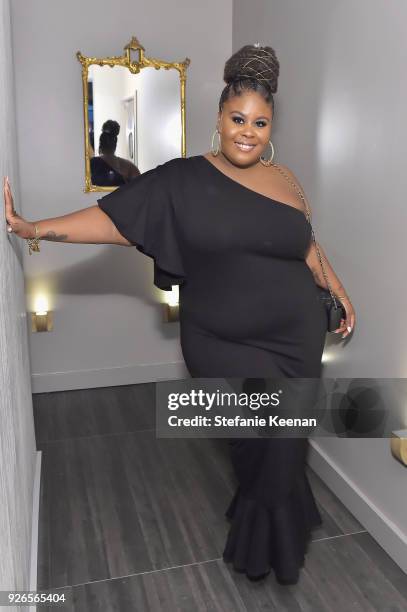 Raven Goodwin attends Women In Film Pre-Oscar Cocktail Party presented by Max Mara and Lancome with additional support from Crustacean Beverly Hills,...