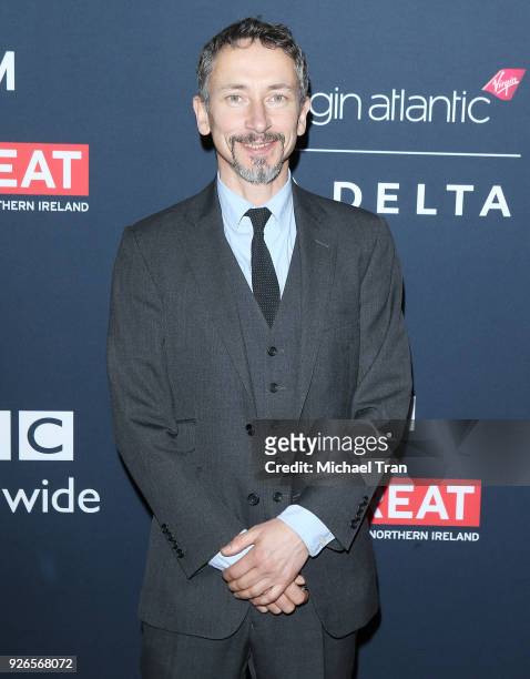 Stuart Wilson arrives to the Film Is GREAT Reception honoring British nominees of The 90th Annual Academy Awards held at The British Residence on...