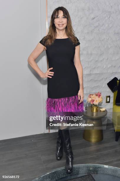 Illeana Douglas attends Women In Film Pre-Oscar Cocktail Party presented by Max Mara and Lancome with additional support from Crustacean Beverly...