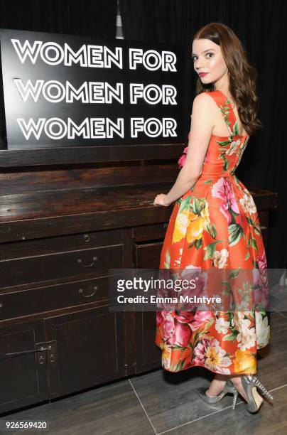 Anya Taylor-Joy attends Women In Film Pre-Oscar Cocktail Party presented by Max Mara and Lancome with additional support from Crustacean Beverly...