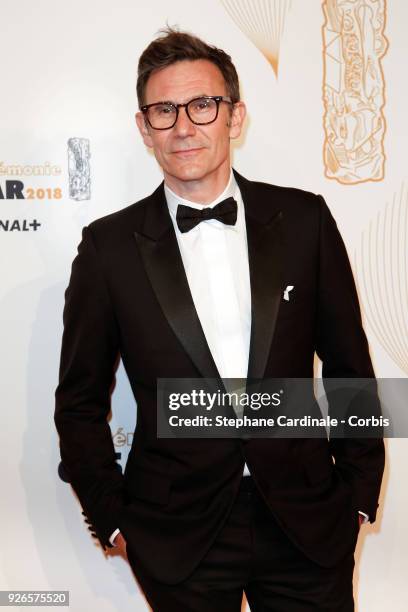 Michel Hazanavicius arrives at the Cesar Film Awards 2018 at Salle Pleyel at Le Fouquet's on March 2, 2018 in Paris, France.