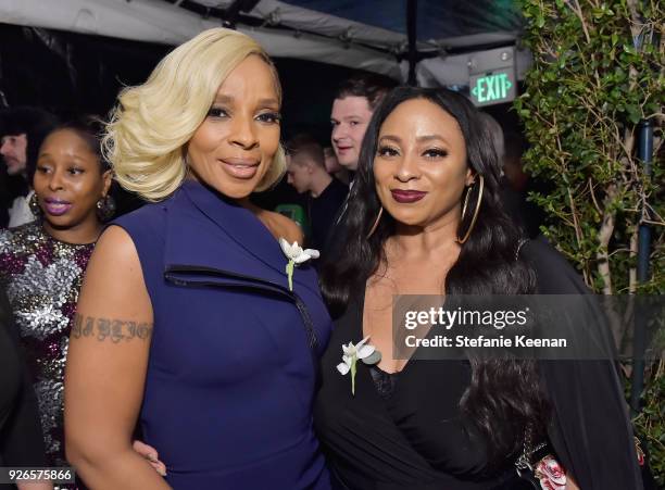 Mary J. Blige and Taura Stinson attend Women In Film Pre-Oscar Cocktail Party presented by Max Mara and Lancome with additional support from...