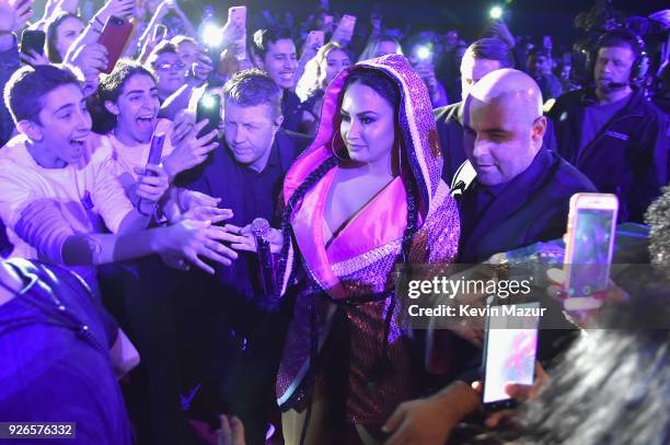 Demi Lovato performs during "Tell Me You Love Me" World Tour at The Forum on March 2, 2018 in Inglewood, California.