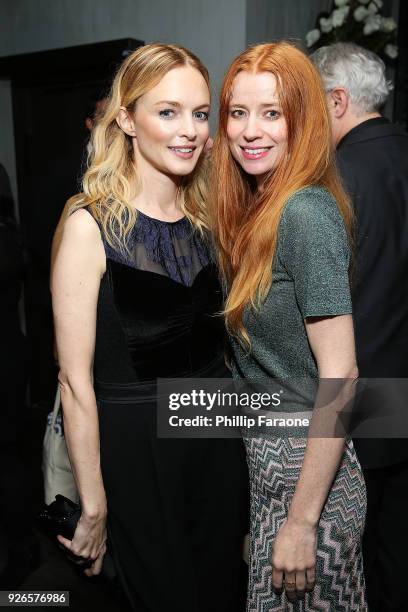 Heather Graham and Odessa Rae attend the 11th annual celebration of the 2018 Female Oscar nominees presented by Women in Film at Crustacean on March...