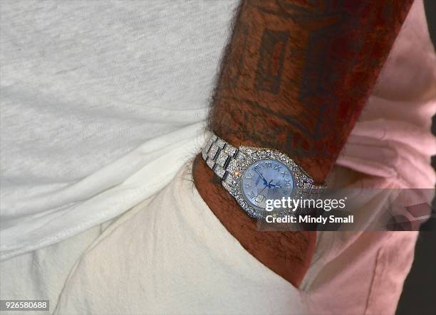 CeeLo Green, Rolex watch detail, attends the sixth annual "One Night for One Drop" imagined by Cirque du Soleil, a show that raises awareness and...