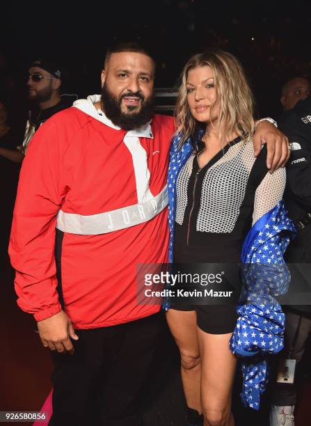 Khaled and Fergie attend Demi Lovato "Tell Me You Love Me" World Tour at The Forum on March 2, 2018 in Inglewood, California.