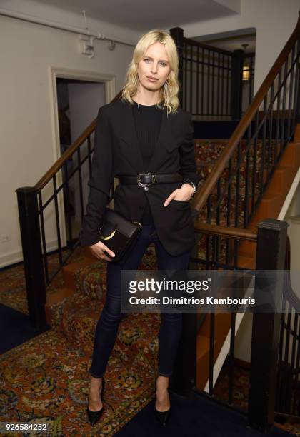 Karolina Kurkova attends Piaget Celebrates Independent Film with The Art of Elysium at Chateau Marmont on March 2, 2018 in Los Angeles, California.