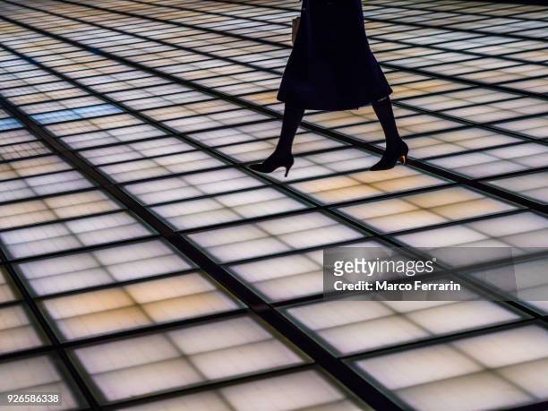 let's walk along the line. how to walk shows your business strategy. - japanese women feet stock pictures, royalty-free photos & images