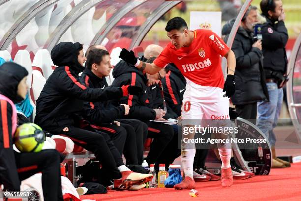 Rony Lopes of Monaco during the Ligue 1 match between AS Monaco and FC Girondins de Bordeaux at Stade Louis II on March 2, 2018 in Monaco, Monaco.