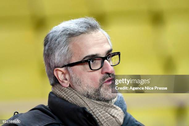 Stephane Martin president of Bordeaux during the Ligue 1 match between AS Monaco and FC Girondins de Bordeaux at Stade Louis II on March 2, 2018 in...