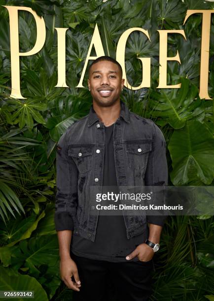 Actor Michael B. Jordan attends Piaget Celebrates Independent Film with The Art of Elysium at Chateau Marmont on March 2, 2018 in Los Angeles,...