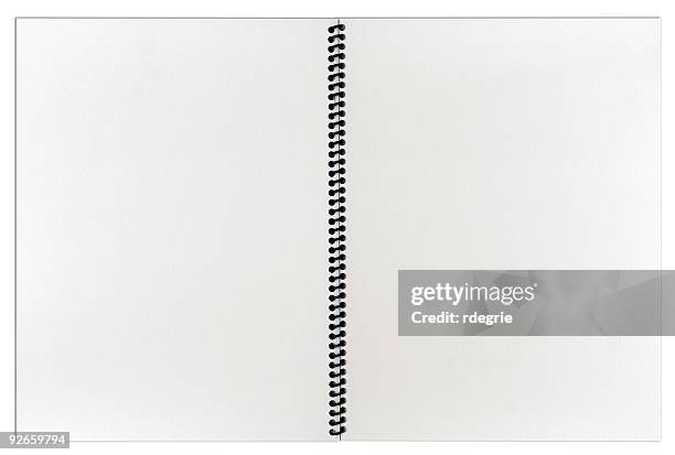 blank spiral notebook - spiral notebook stock pictures, royalty-free photos & images