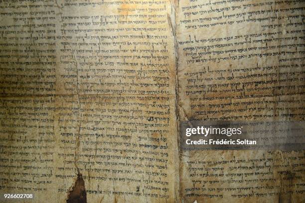 The Israel Museum. The Dead Sea Scrolls are a collection of 972 texts discovered between 1946 and 1956 at Khirbet Qumran in the West Bank. Since its...
