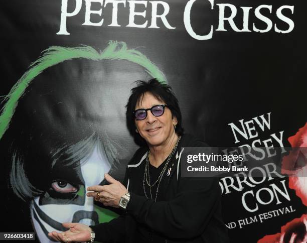 Peter Criss attends the 2018 New Jersey Horror Con & Film Festival at Renaissance Woodbridge Hotel on March 2, 2018 in Iselin, New Jersey.