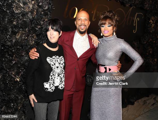Diane Warren, Common and Andra Day attend Toast To The Arts Presented by Remy Martin on March 2, 2018 in West Hollywood, California.