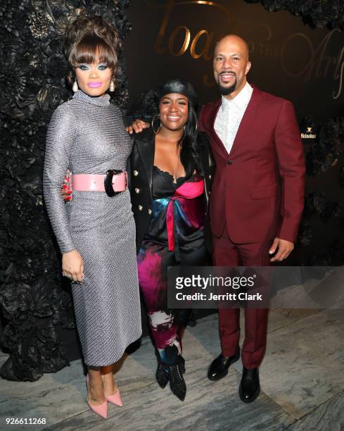 Andra Day, Ashaunna Ayars and Common attends Toast To The Arts Presented by Remy Martin on March 2, 2018 in West Hollywood, California.