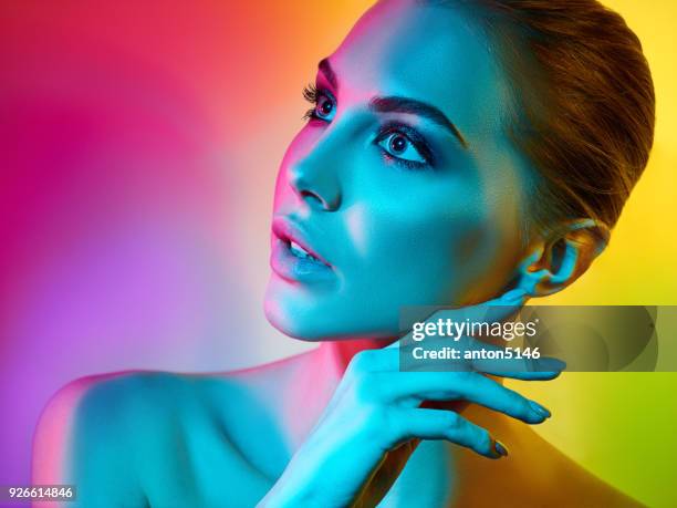 Colorfull Model Colorful High Fashion Photography