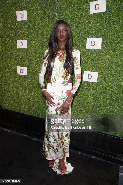 Duckie Thot attends "The Diaspora Dialogues" International Women Of Power Luncheon at Marriott Hotel Marina Del Rey on March 2, 2018 in Marina del...