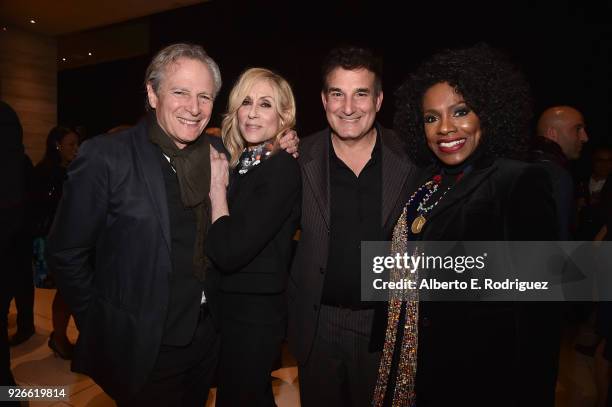 Robert Desiderio, Judith Light, Richard Ayoub and Sheryl Lee Ralph attend a cocktail party hosted by the Elton John AIDS Foundation and BBVA Compass...