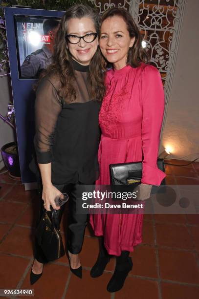 Gisele Schmidt and Louise Salter attend the GREAT British Film Reception honoring the British nominees of The 90th Annual Academy Awards at The...