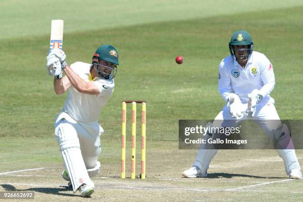 Shaun Marsh of Australia during day 3 of the 1st Sunfoil Test match between South Africa and Australia at Sahara Stadium Kingsmead on March 03, 2018...