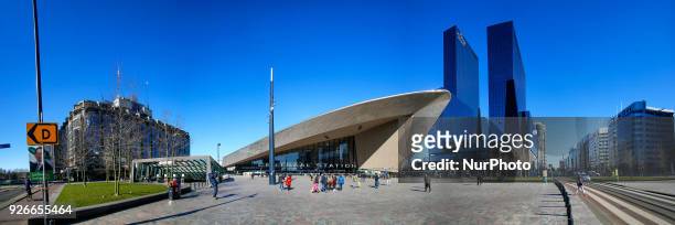Rotterdam Centraal station is the main train station of the city of Rotterdam in the Netherlands, the new building, was built in 2012. The station...