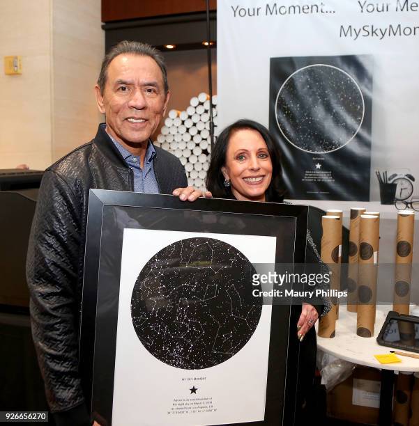 Wes Studi and guest attend GBK Pre-Oscar Luxury Lounge on March 2, 2018 in Beverly Hills, California.