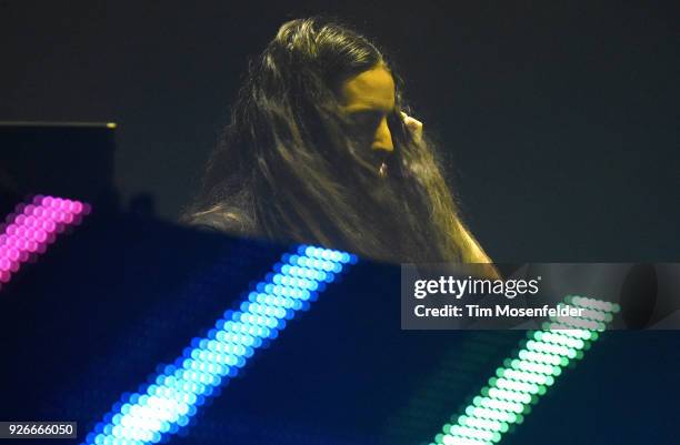 Bassnectar performs during the 2018 Okeechobee Music Festival at Sunshine Grove on March 2, 2018 in Okeechobee, Florida.