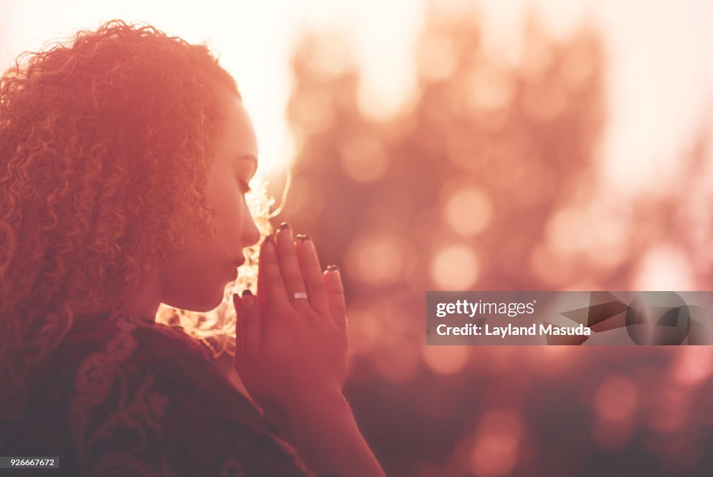 Young Woman Praying