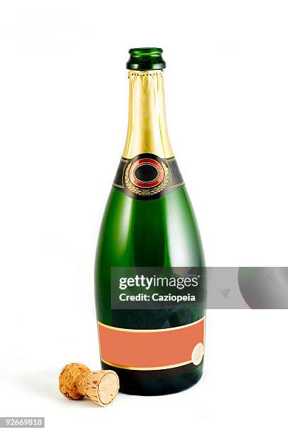 champagne bottle - champagne label stock pictures, royalty-free photos & images