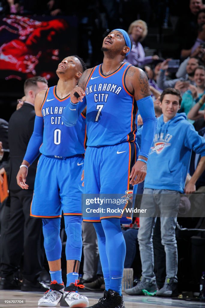 Oklahoma City Thunder v Sacramento Kings