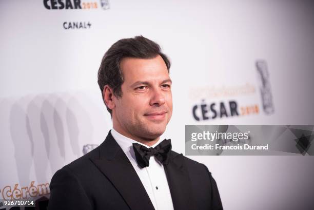 Laurent Lafitte attends the Cesar Film Awards 2018 located at Salle Pleyel on March 2, 2018 in Paris, France.