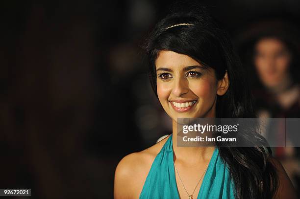 Konnie Huq arrives for the World Film Premiere of Disney's 'A Christmas Carol' at the Odeon Leicester Square on November 3, 2009 in London, England.