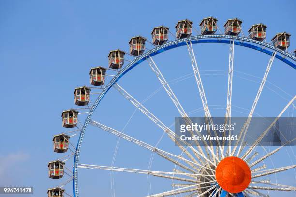 germany, munich, ferris wheel at the beer fest - munich landmark stock pictures, royalty-free photos & images
