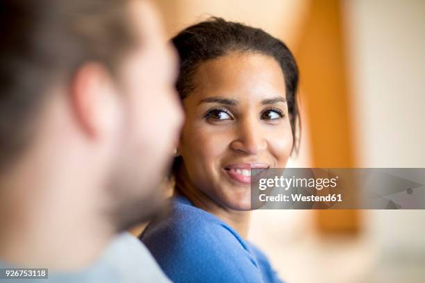 portrait of happy young woman in love - ambient light stock pictures, royalty-free photos & images