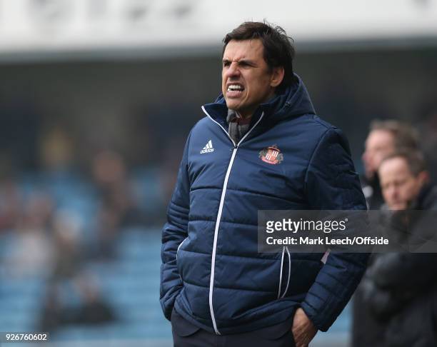Sunderland manager Chris Coleman during the Sky Bet Championship match between Millwall and Sunderland at The Den on March 3, 2018 in London, England.
