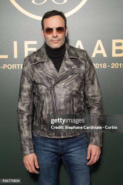 Anthony Delon attends the Elie Saab show as part of the Paris Fashion Week Womenswear Fall/Winter 2018/2019 on March 3, 2018 in Paris, France.