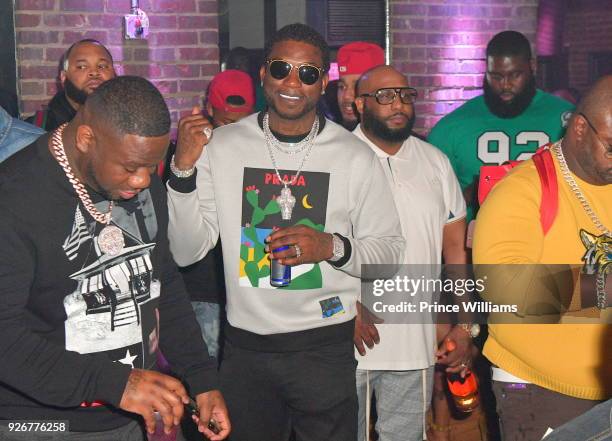 Gucci Mane attends Tournament weekend Celebration at The Oak Room on March 3, 2018 in Charlotte, North Carolina.