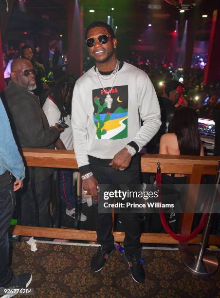 Gucci Mane attends Tournament weekend Celebration at The Oak Room on March 3, 2018 in Charlotte, North Carolina.